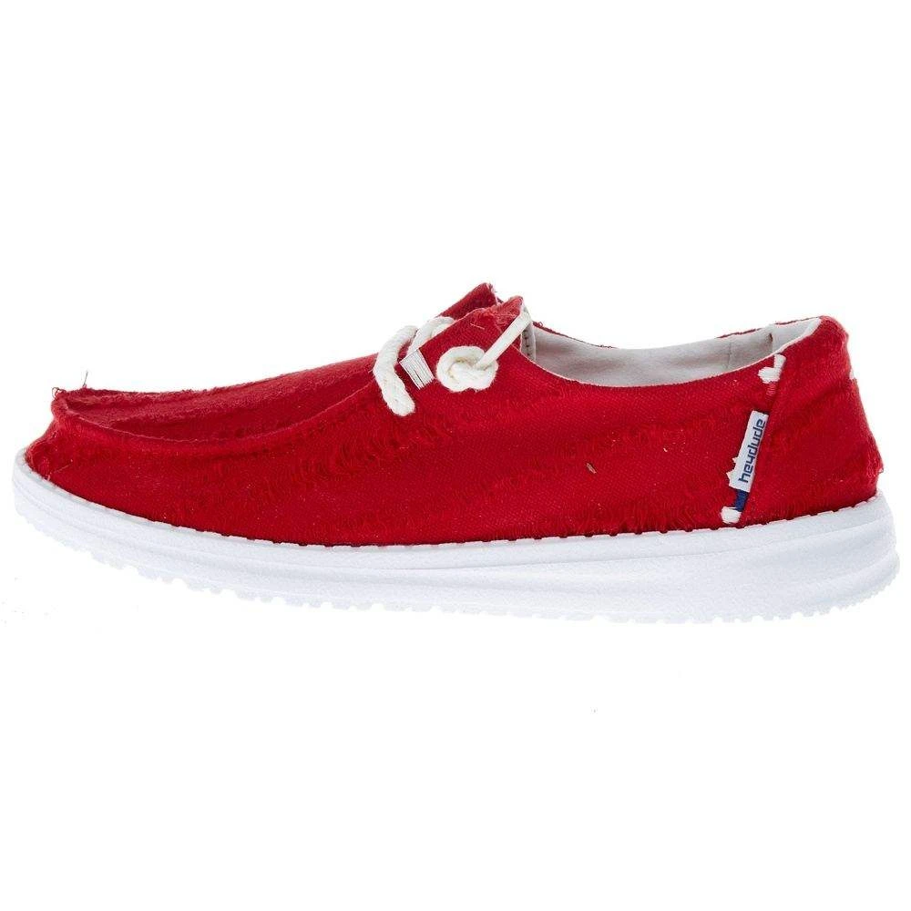 Heydude Women`s Hey Dude Wendy Boho Distressed Salsa Red Casual - Image 3