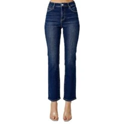 Risen Jeans Women's High Rise Straight Jeans