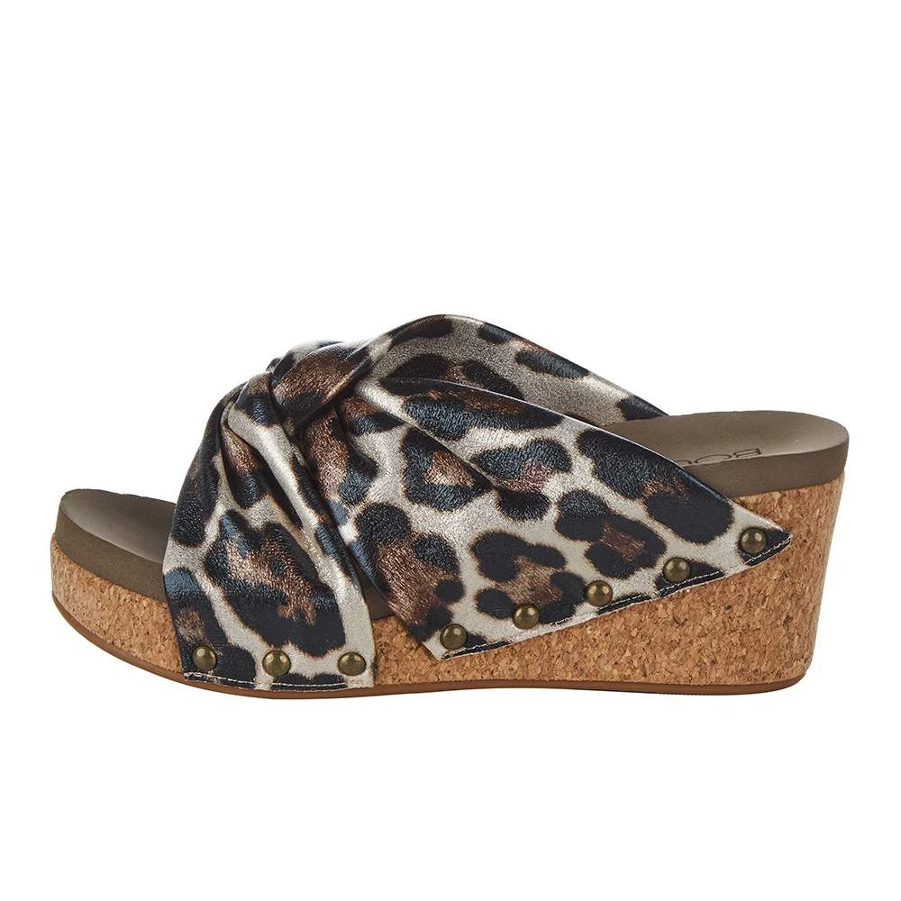 Corkys Footwear Women`s Corky's Cheerful Gold Cheetah Wedge - Image 3