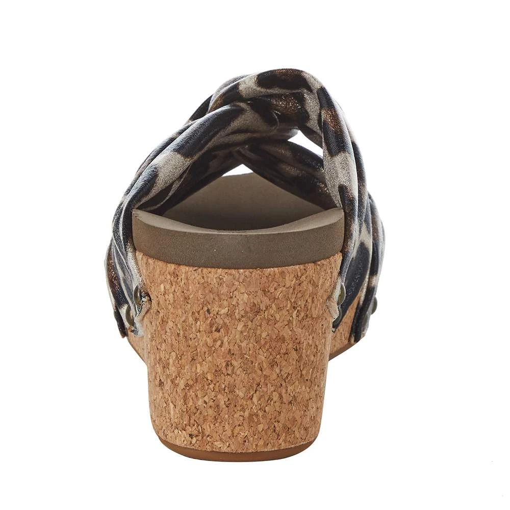 Corkys Footwear Women`s Corky's Cheerful Gold Cheetah Wedge - Image 4