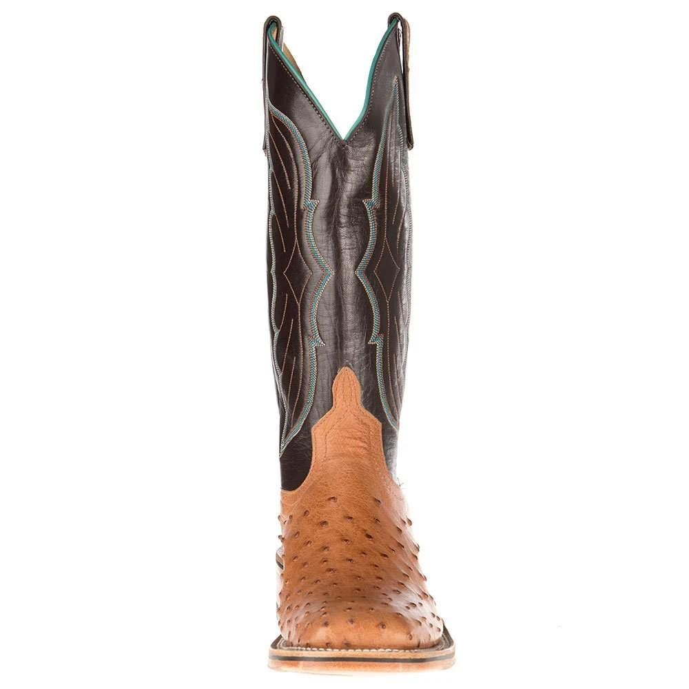 Anderson Bean NRS Ride Ready Women's Cognac Mad Dog Full Quill Ostrich Boots - Image 2