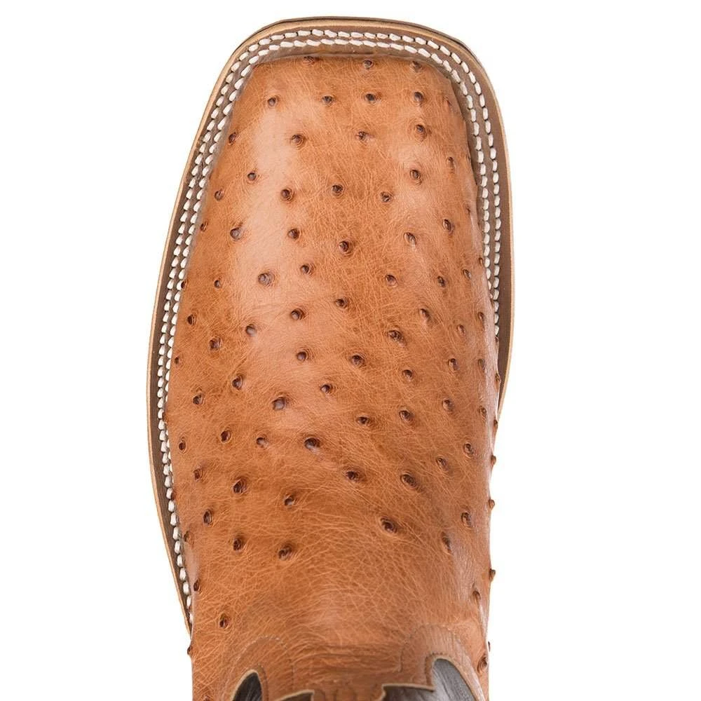 Anderson Bean NRS Ride Ready Women's Cognac Mad Dog Full Quill Ostrich Boots - Image 5