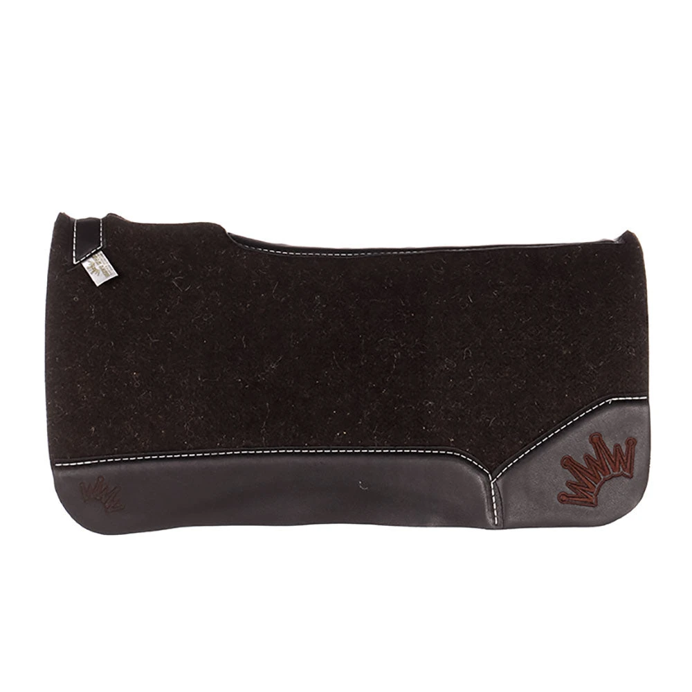 Best Ever Pads OG 3/4in. Felt Saddle Pad With Black Wear Leathers - Image 2
