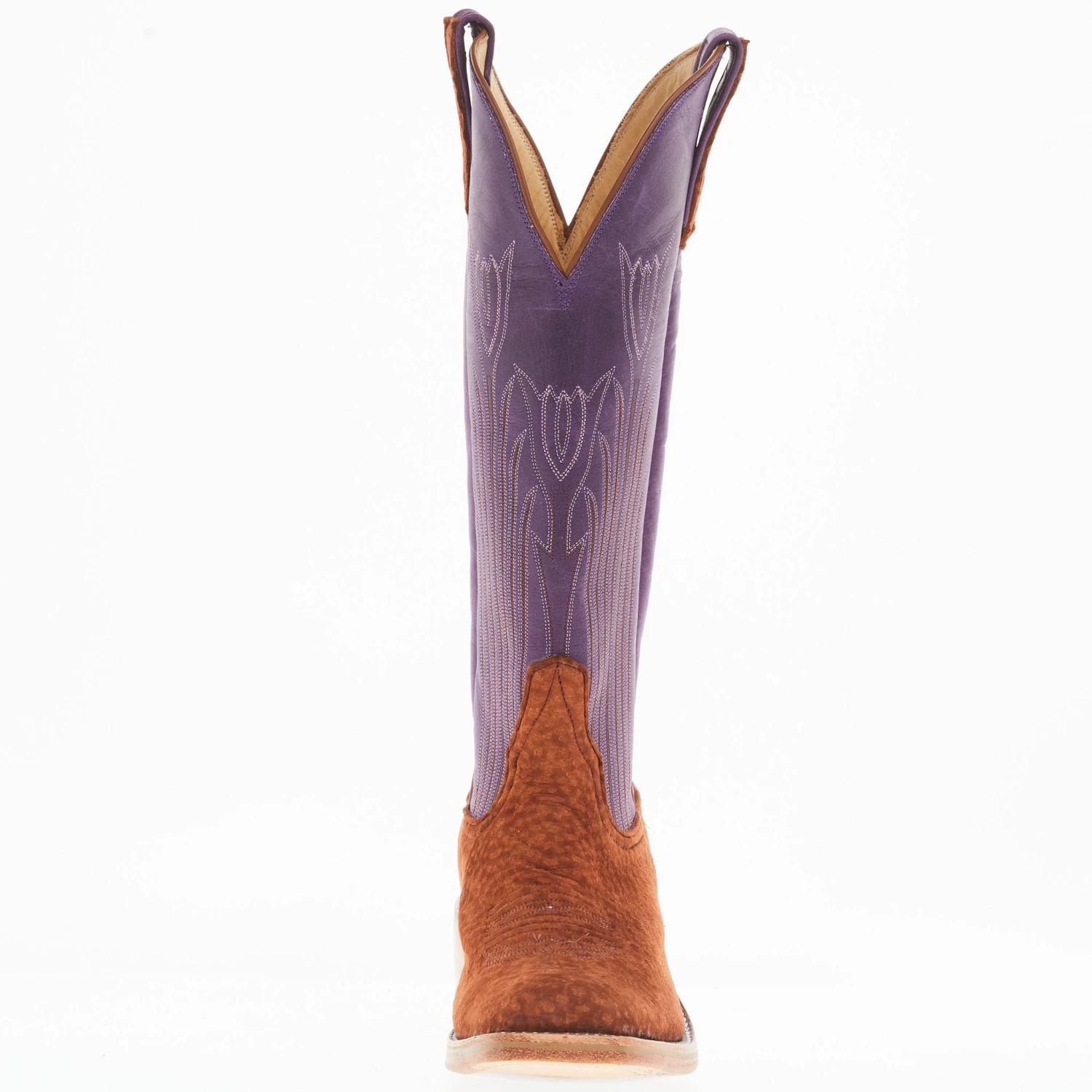 Rios Of Mercedes Women's Rust Carpincho Violet Buffamonte Top Boot - Image 2