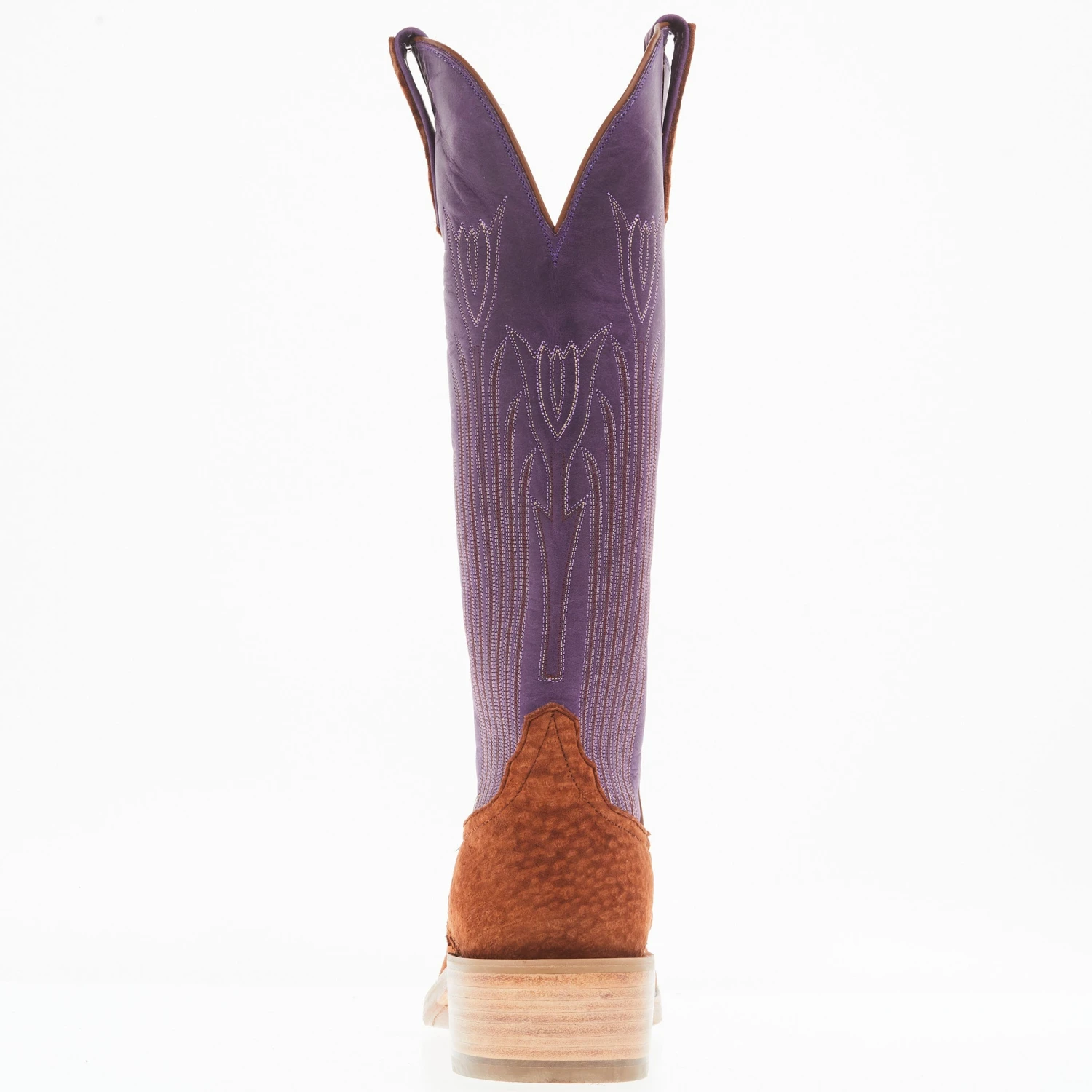 Rios Of Mercedes Women's Rust Carpincho Violet Buffamonte Top Boot - Image 4